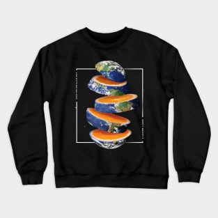 Orange Earth Space Fruit Crewneck Sweatshirt